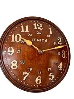 Art Deco Zenith Convex Mahogany Wall Clock