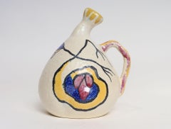 Art Deco Zuid-Holland Gouda "Espera" Bulbous Matte Glaze Ceramic Pitcher