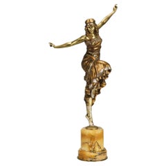 Art Deco Bronze Sculpture entitled "Russian Dancer" by Paul Philippe