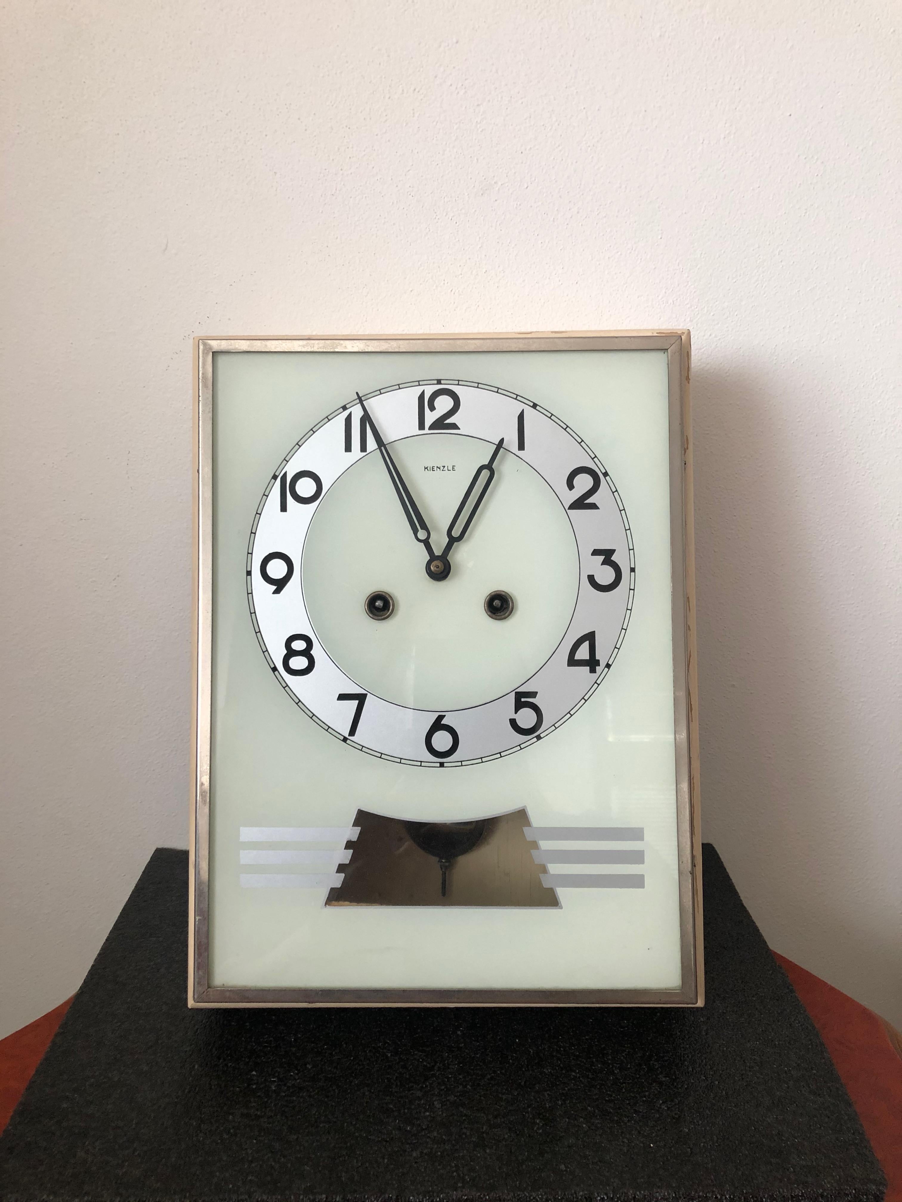 - Clock are in good condition - somewhere missing color - see the picture
- Chimes also in good condition, working well
- Striken every 30 min.
- The clock are including Key and pendulum.
