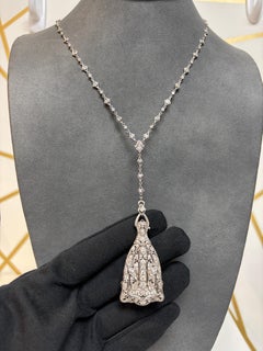 Art Deco Diamond Lorgnette Necklace