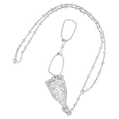 Art Deco Diamond Lorgnette Necklace
