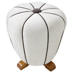 Art DecoTabouret Designed by Jindrich Halabala, 1930