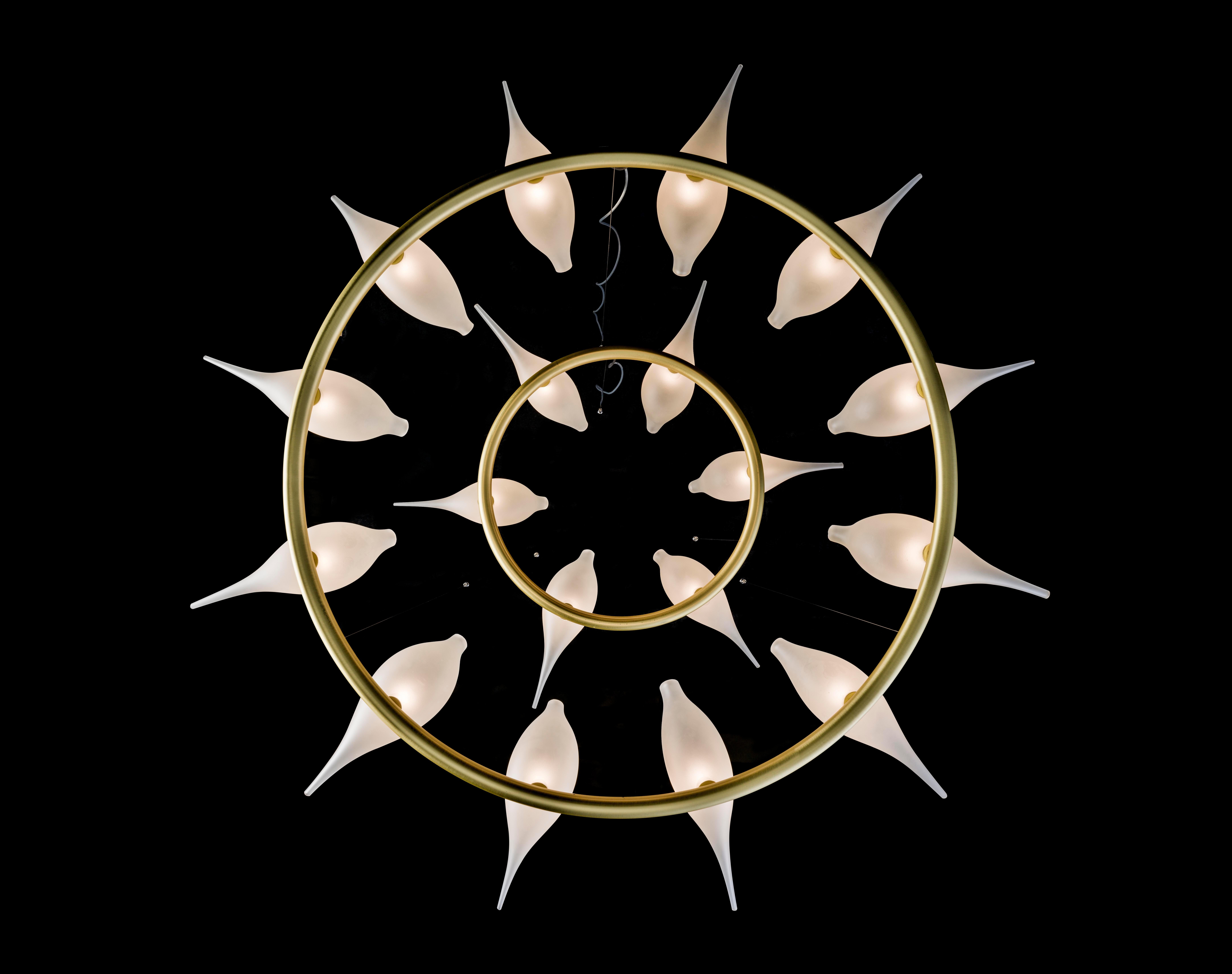 Contemporary Art Design Chandelier 12 Birds 