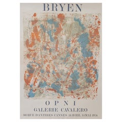 Arte e mostre Poster originale d'epoca, Camille Bryen 'OPNI' 1975