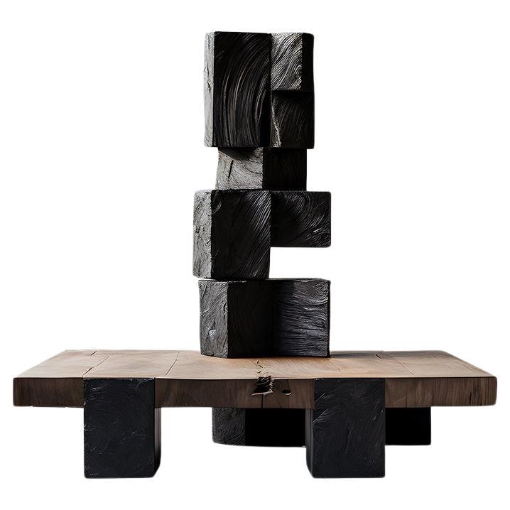 Tavolo Art Decor Forza invisibile #58: l'arredamento elegante in legno massiccio di Joel Escalona in vendita