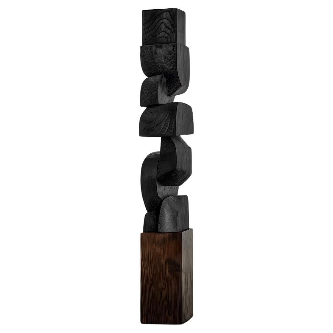 Mesa con forma de arte Fuerza invisible nº 58: Elegante decoración en madera maciza de Joel Escalona