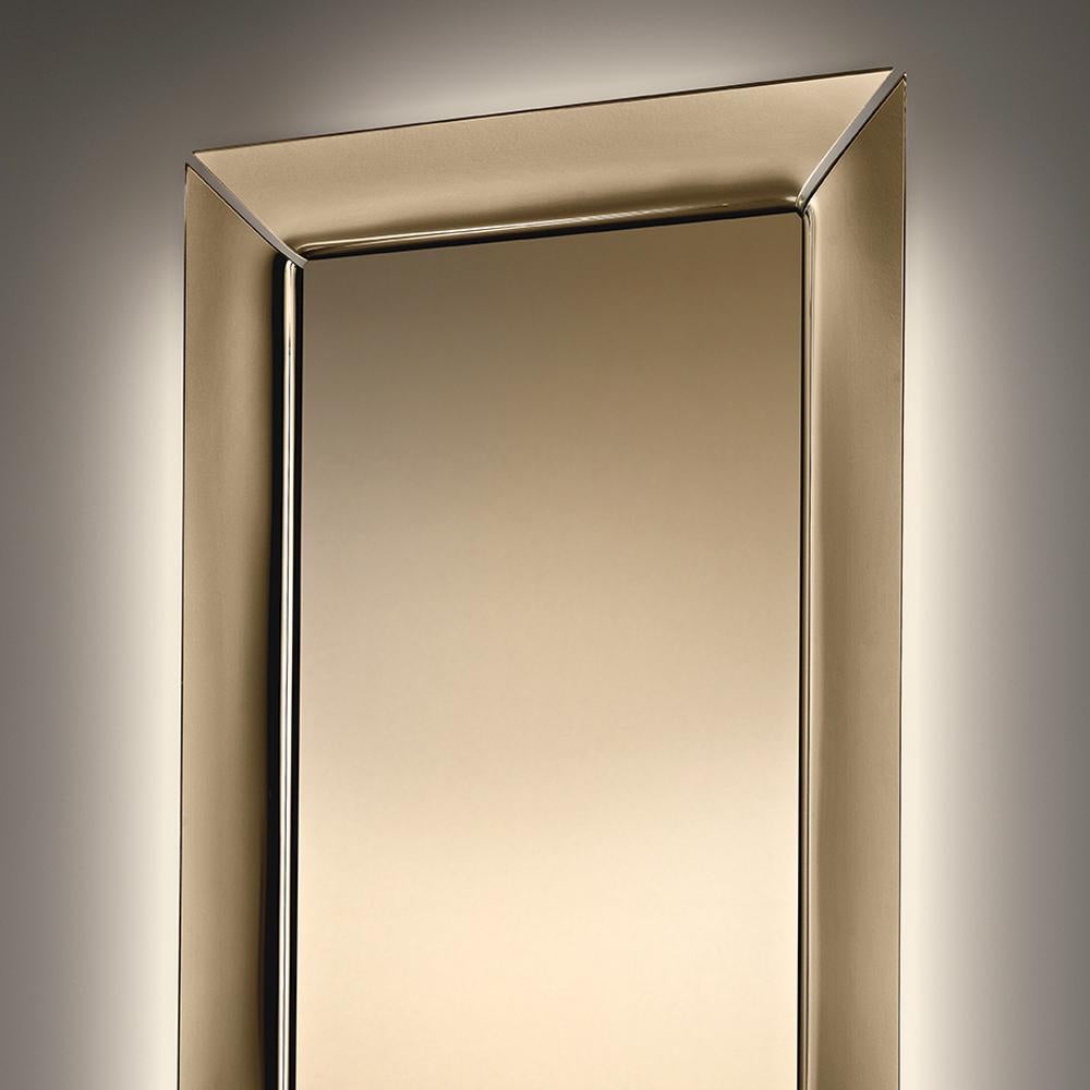 miroir contour bronze