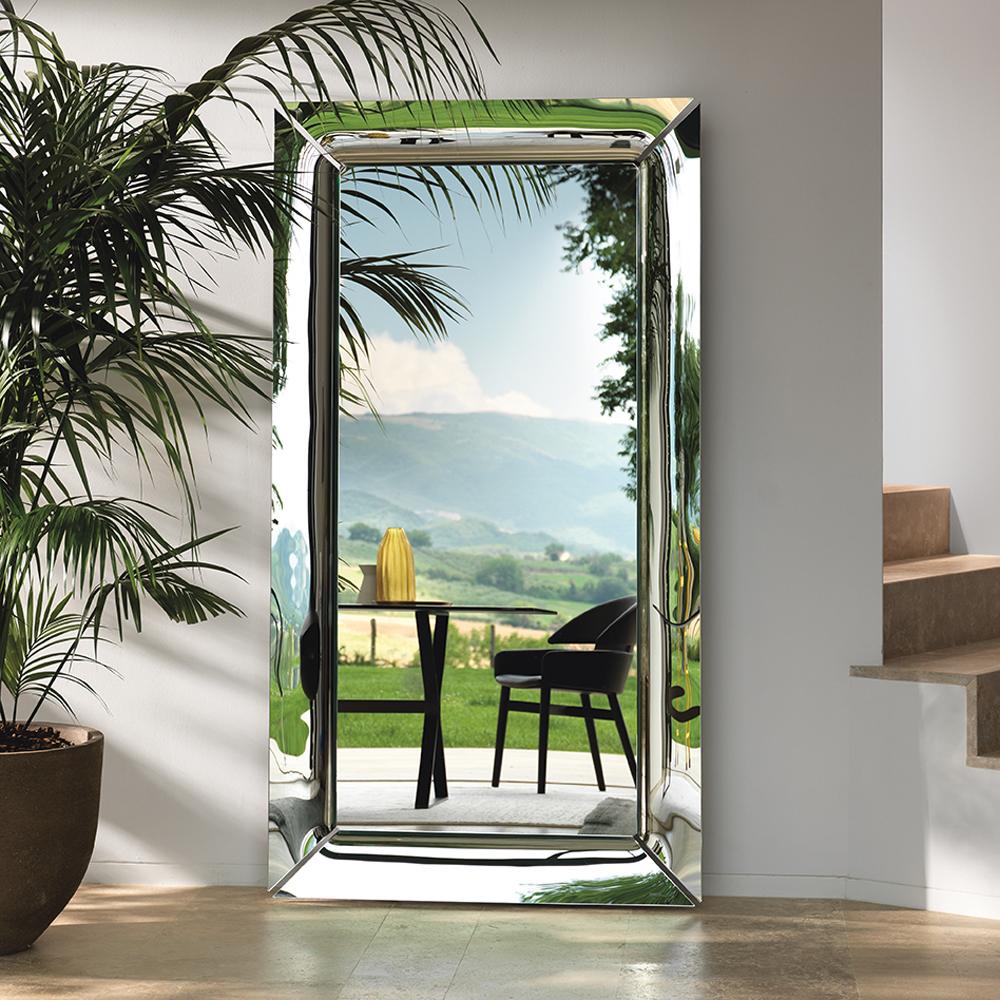 XXIe siècle et contemporain Miroir avec cadre en bronze d'art en vente