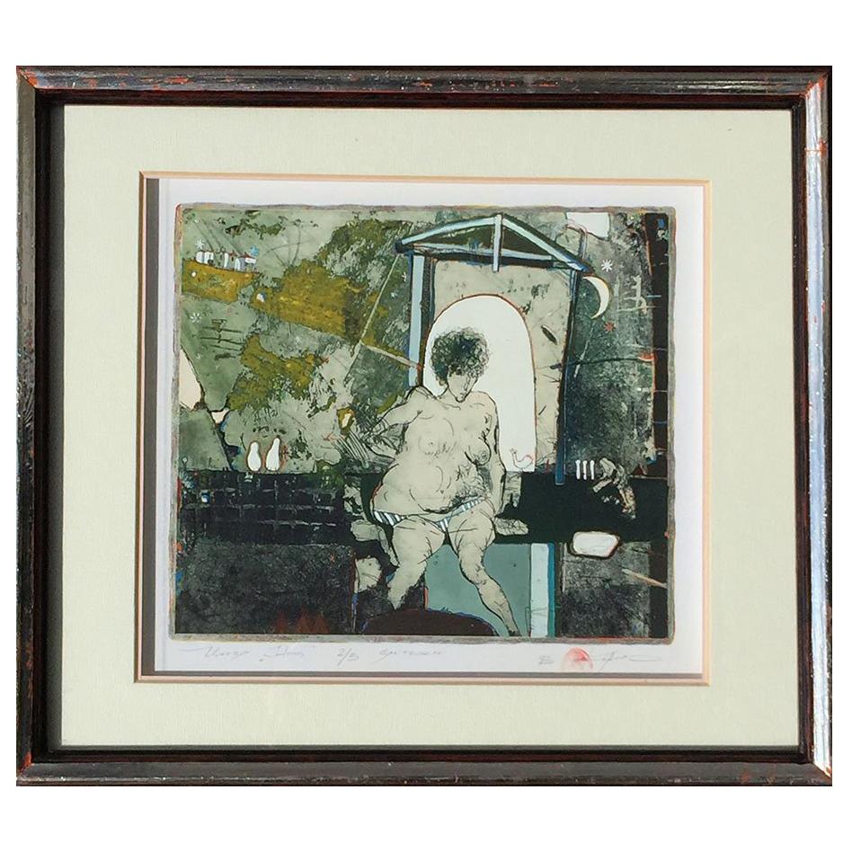 Art from Kancho "Kantcho" Georgiev Kanev, Titled and Signed Mixed-Media, 1993
