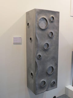 Art Furniture "Moonscape" Wall-Mounted Metal Coating Handmade