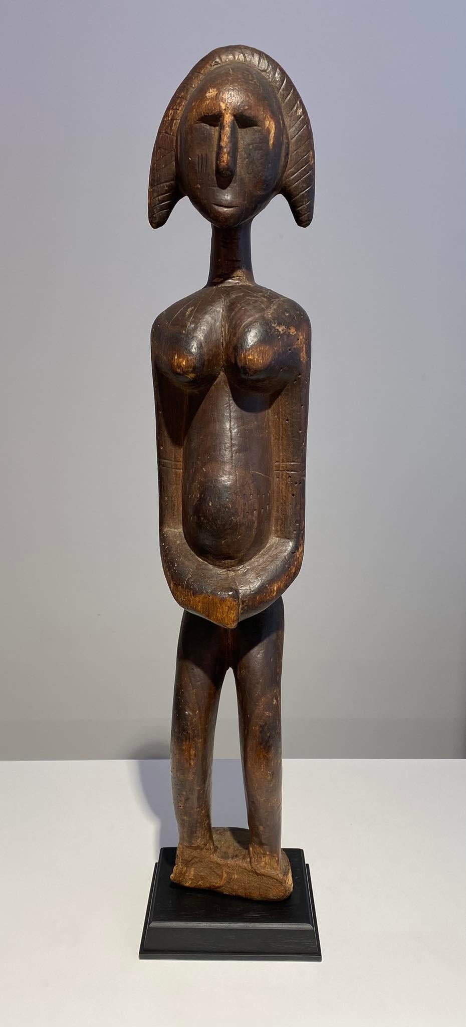 Maliano Art Gallery Decoster Bamana statua femminile Bambara Mali African ART Malinke Marka in vendita