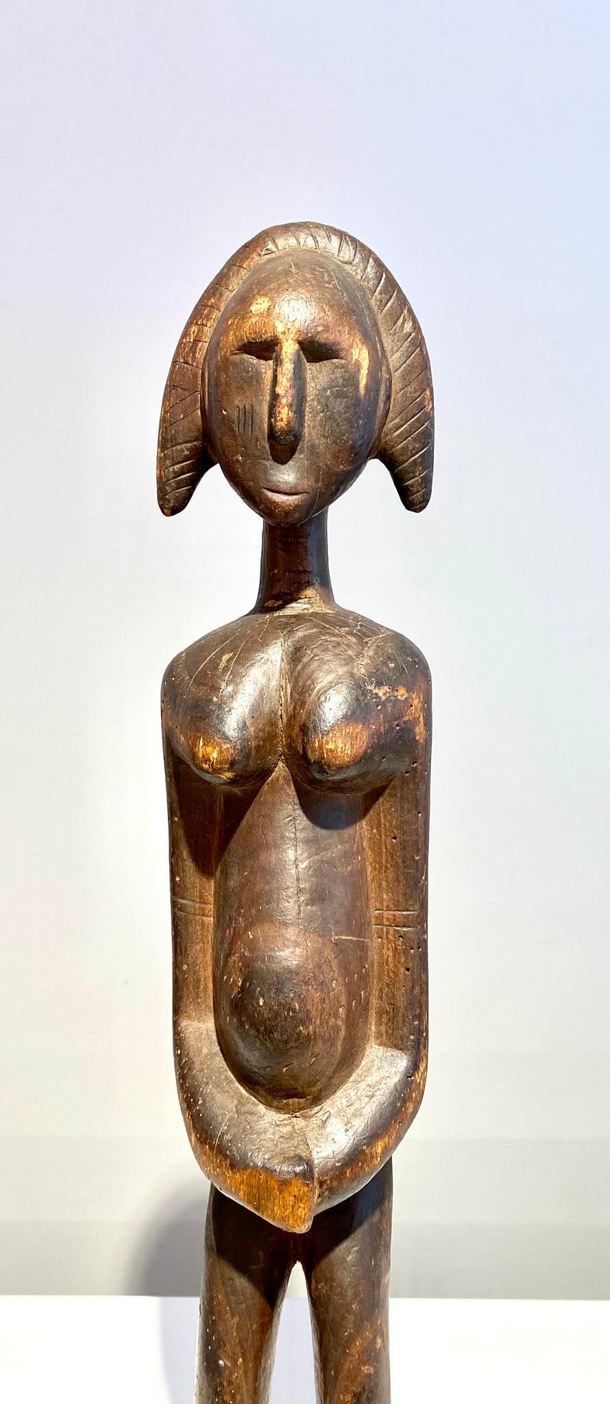 Art Gallery Decoster Bamana statua femminile Bambara Mali African ART Malinke Marka In condizioni buone in vendita a Leuven, BE