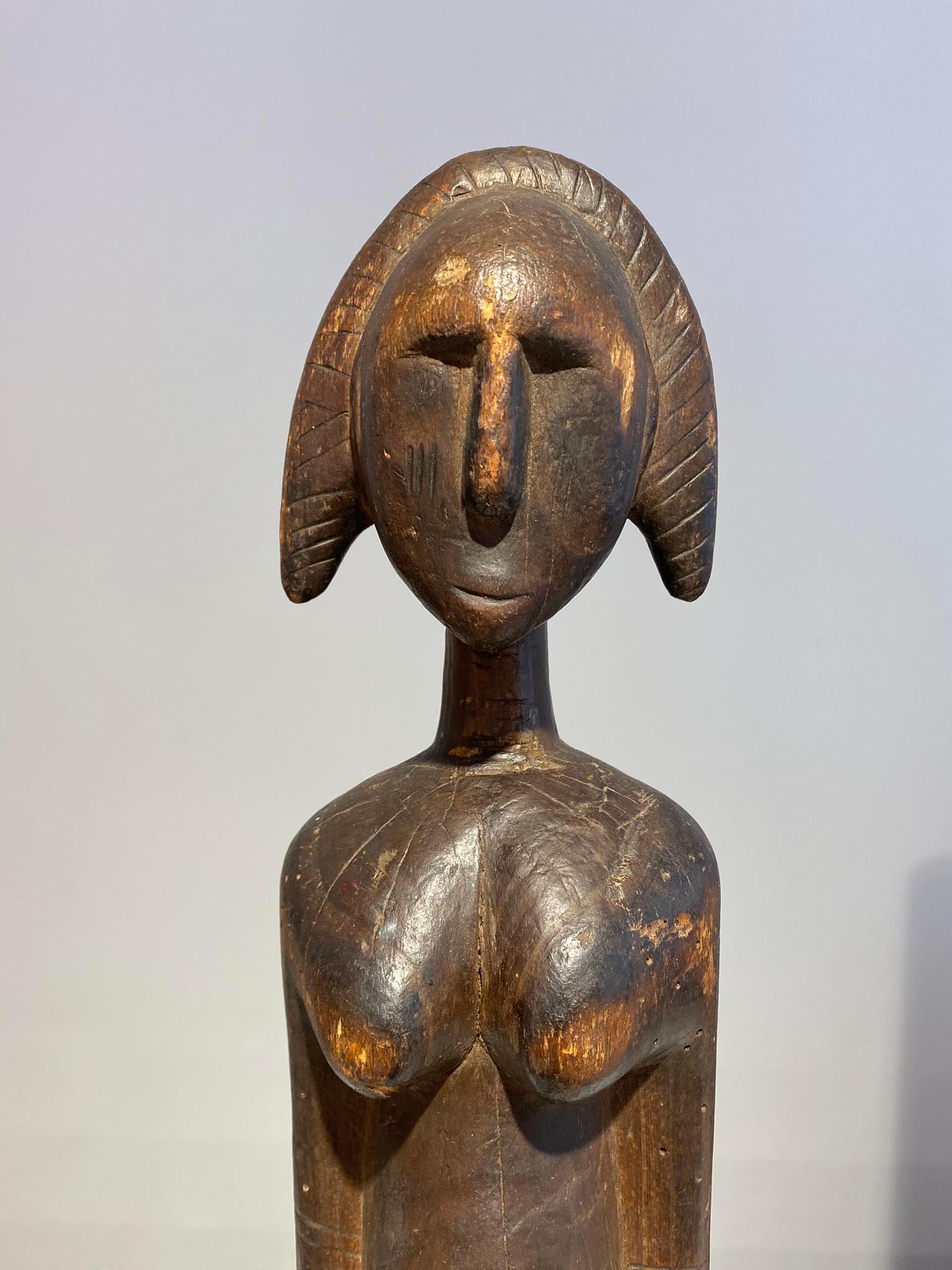 Art Gallery Decoster Bamana female statue Bambara Mali African ART Malinke Marka In Good Condition For Sale In Leuven, BE