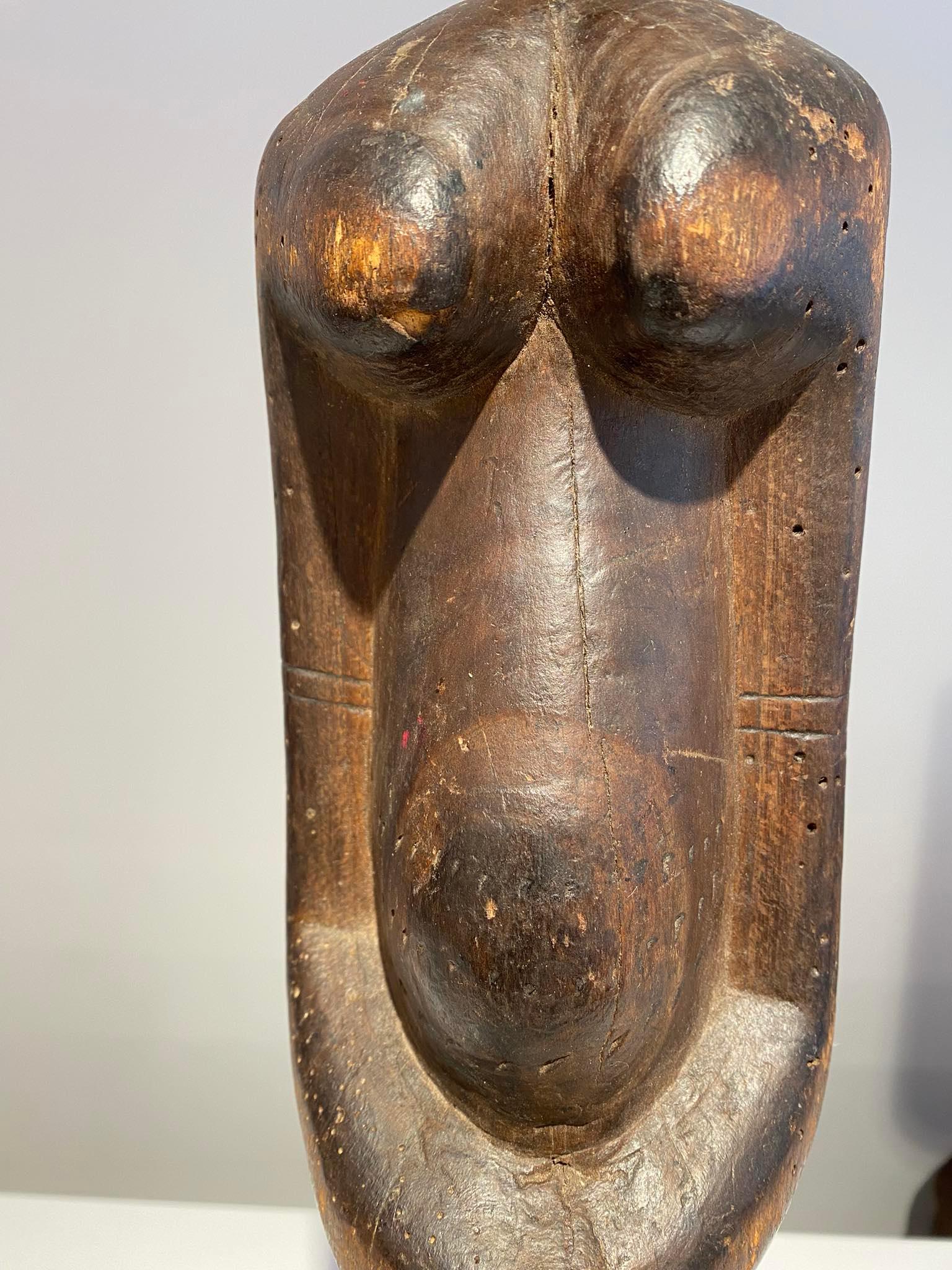 Legno massiccio Art Gallery Decoster Bamana statua femminile Bambara Mali African ART Malinke Marka in vendita
