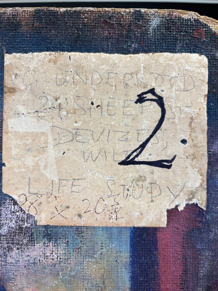 Kunst  Geoffrey Underwood - Stehender weiblicher Akt im Studio (um 1950) im Angebot 8
