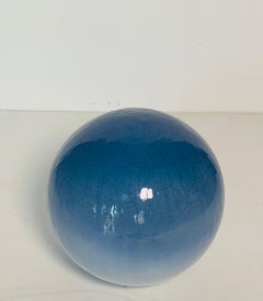 Art glass 8” Blue Globe