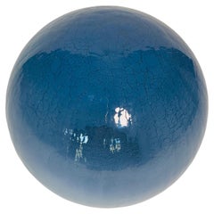 Art glass 8” Blue Globe