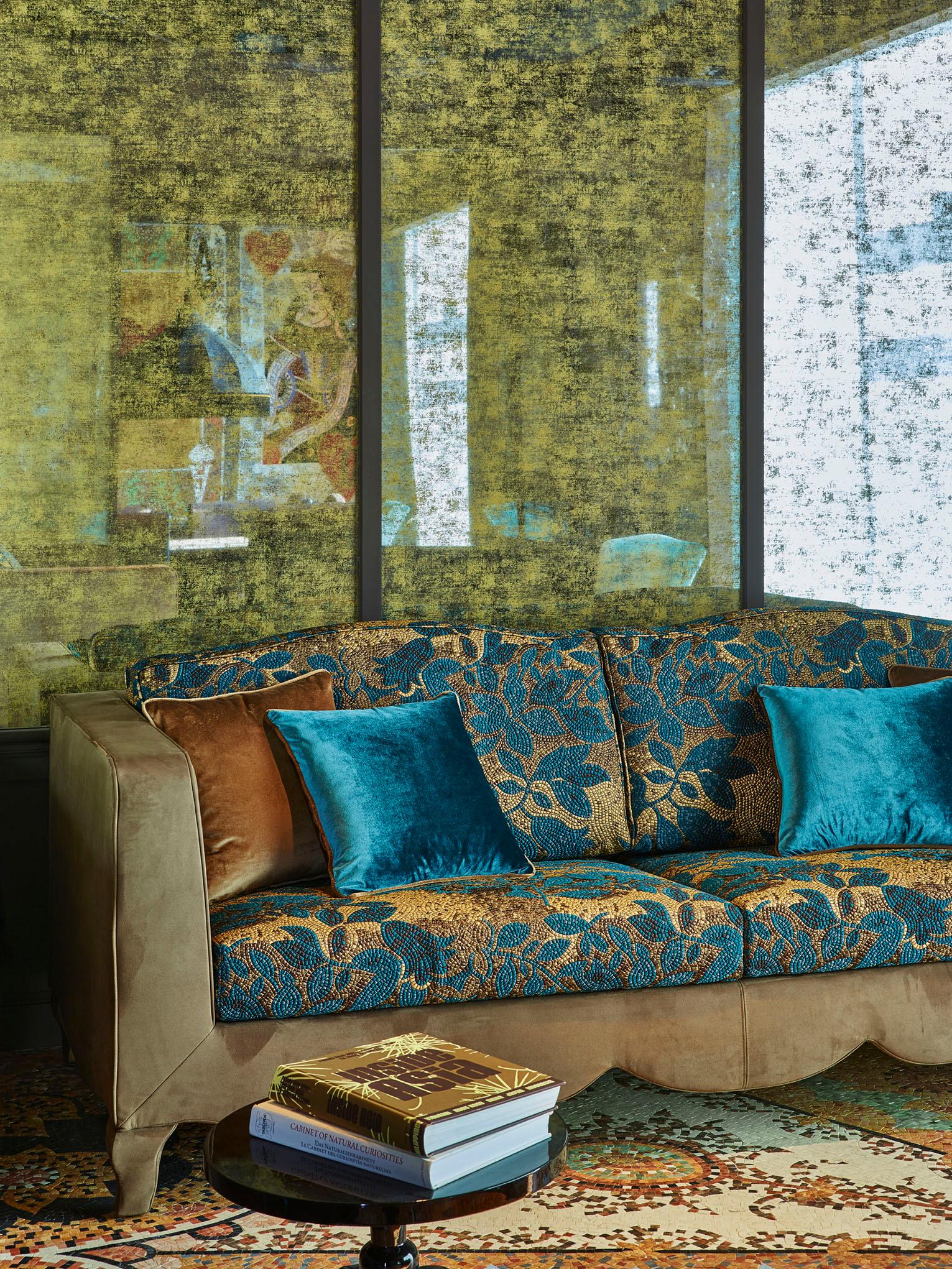 Italiano Art Decor Pannello decorativo in vetro antico per molteplici usi Dimensione personalizzabile in vendita
