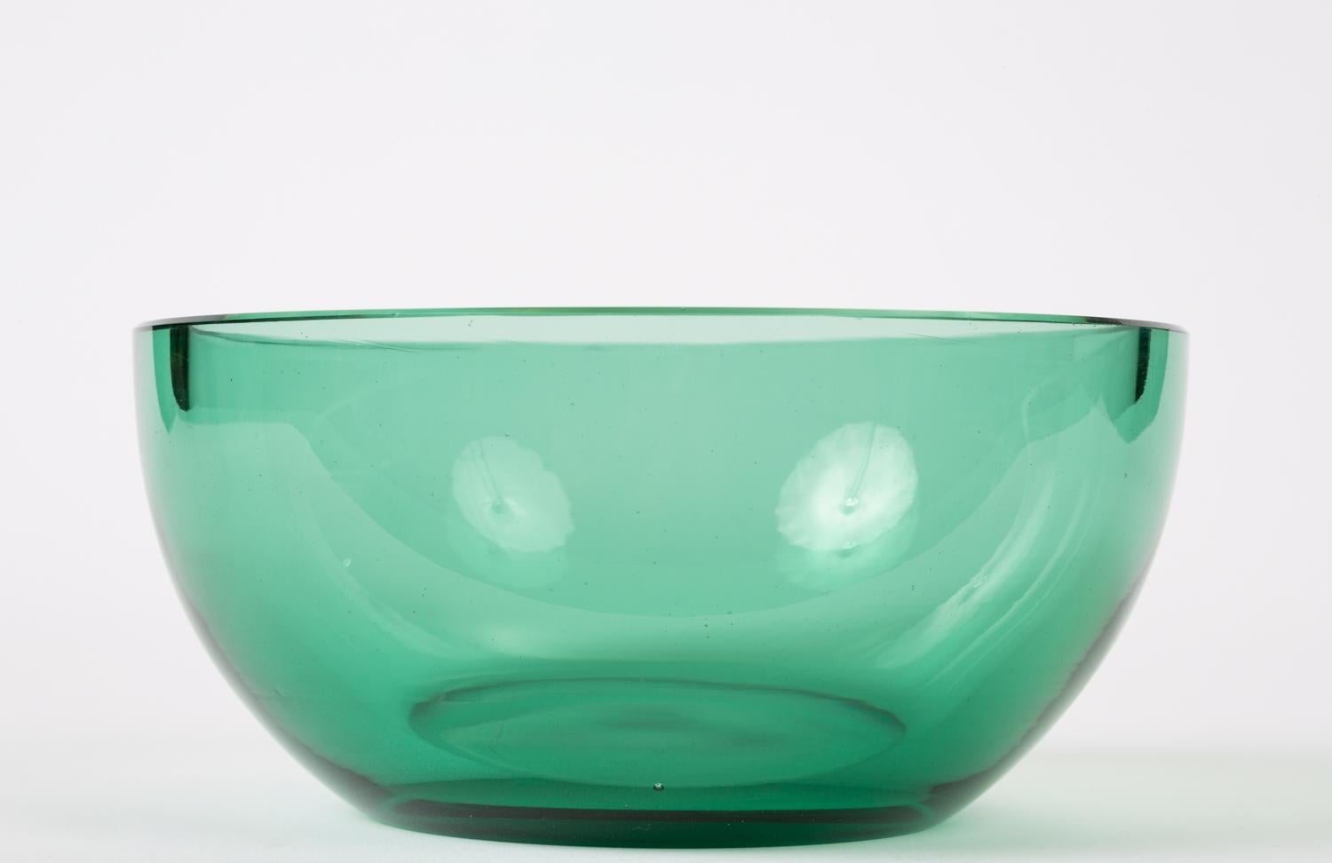 Art Glass Aquamarine Bowl by Karhula of Finland 2