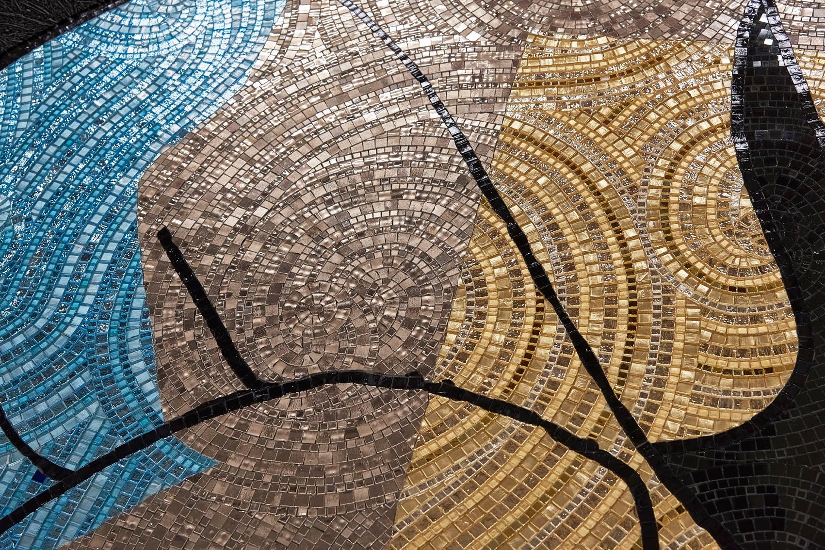 Italian Art Glass & Artistic Mosaic Wall Decorative Panel Dimension Customizable For Sale