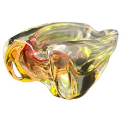 Aschenbecher aus Kunstglas, Josef Rozinek für Novy Bor zugeschrieben, 1960er Jahre
