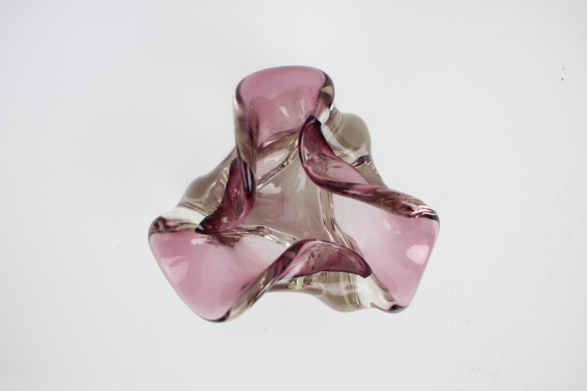 Art Glass Ashtray by Josef Hospodka, 1960's Czechoslovakia For Sale 1