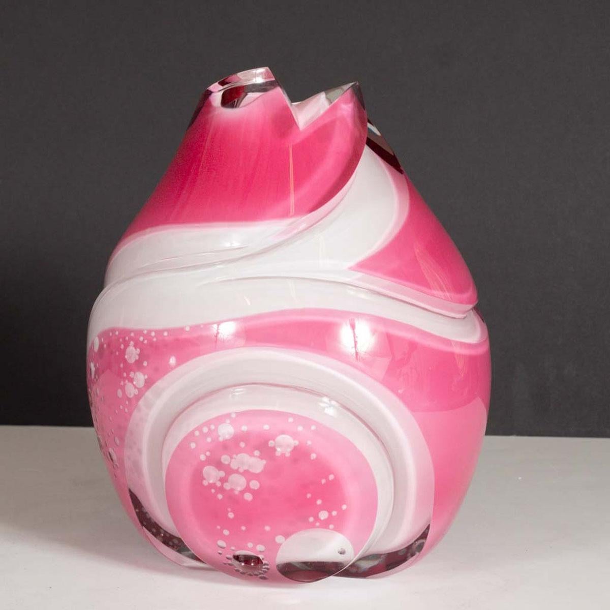 Vaso in vetro artistico 