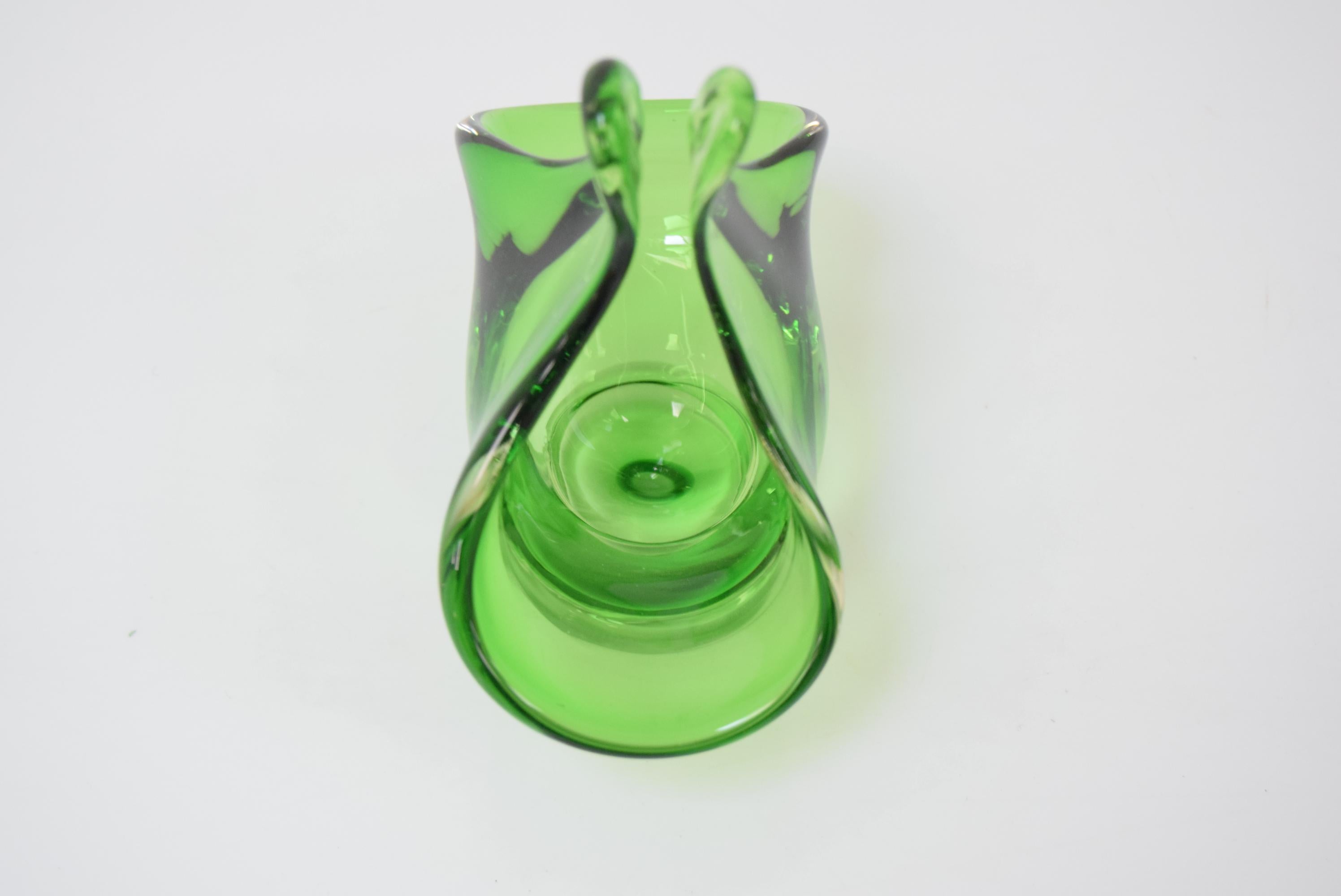 Cestino in vetro artistico di Josef Hospodka per Chribska Glassworks, anni '60 in vendita 4