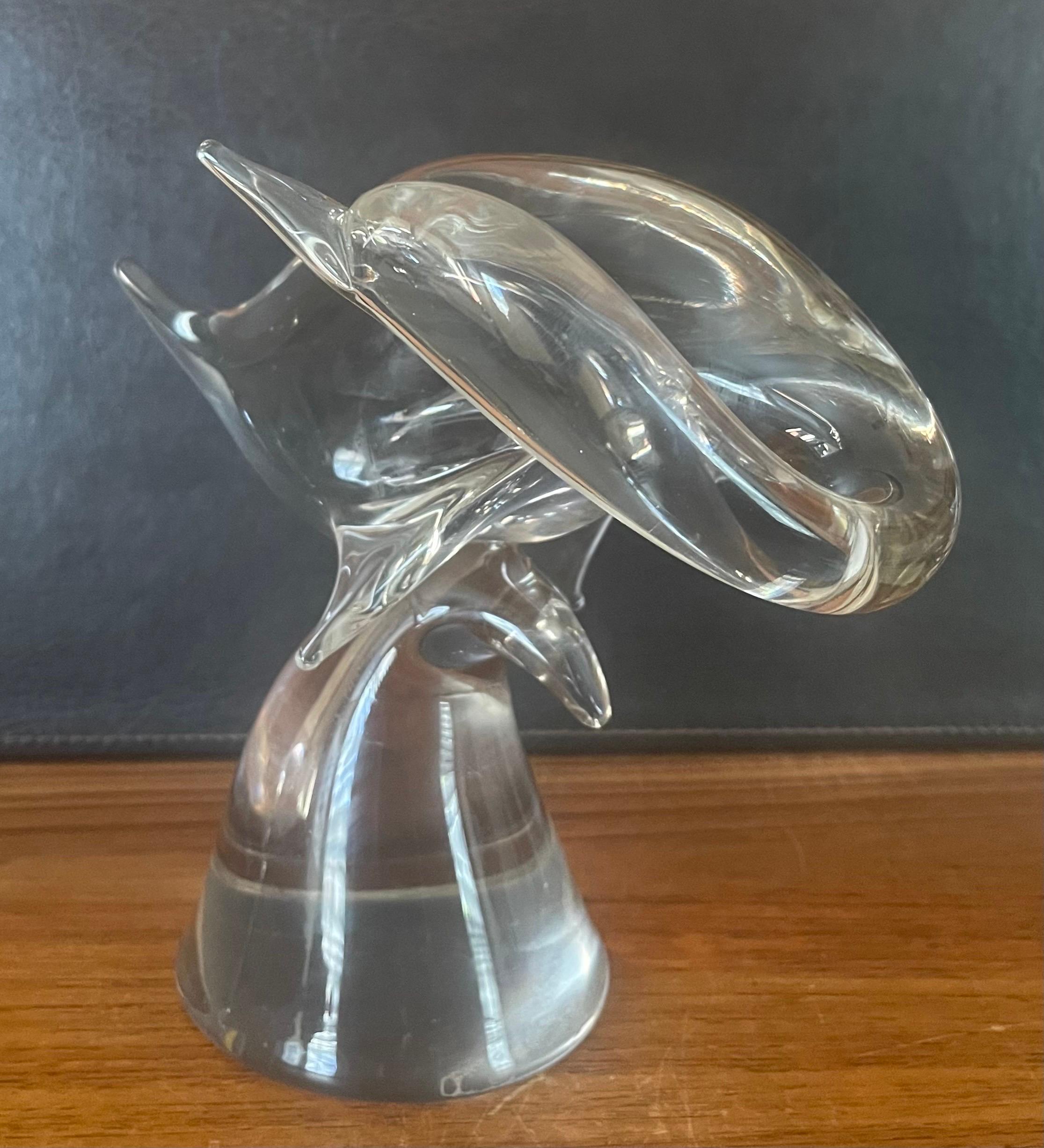 Sculpture d'oiseau/du canard en verre d'art de Cenedese pour Murano Glass en vente 2