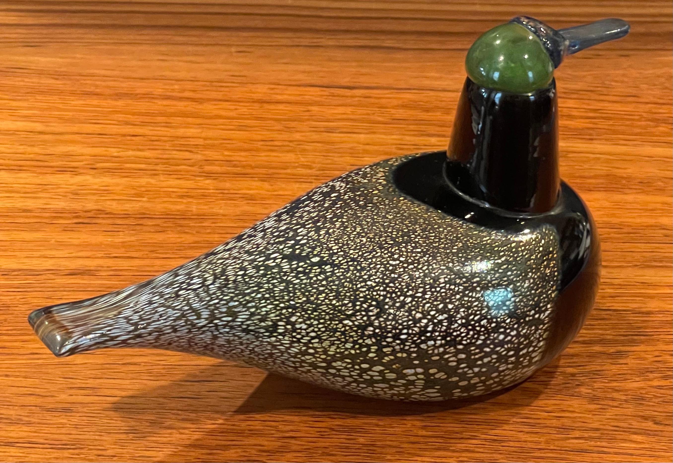 Art Glass Bird Sculpture by Oiva Toikka for Iittala of Finland In Good Condition For Sale In San Diego, CA