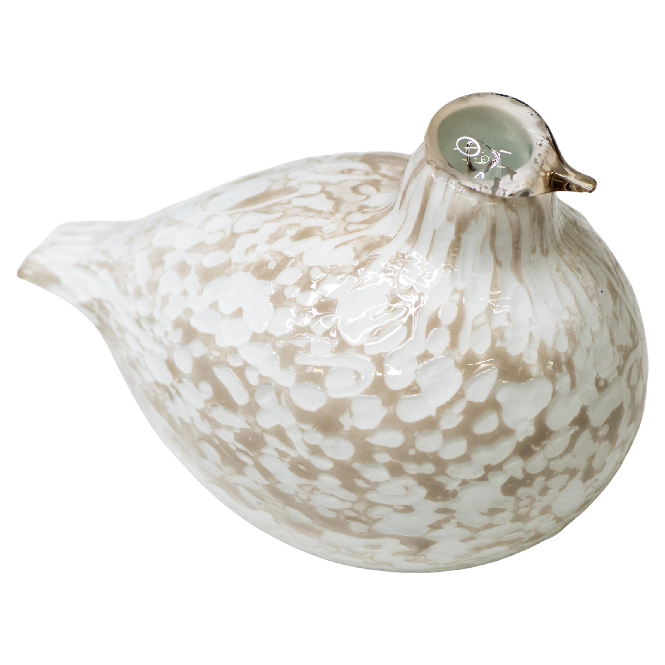 Art Glass Bird ‘Willow Grouse’ by Oiva Toikka for Nuutajärvi, Finland, 1980s