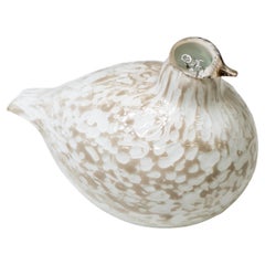 Art Glass Bird ‘Willow Grouse’ by Oiva Toikka for Nuutajärvi, Finland, 1980s