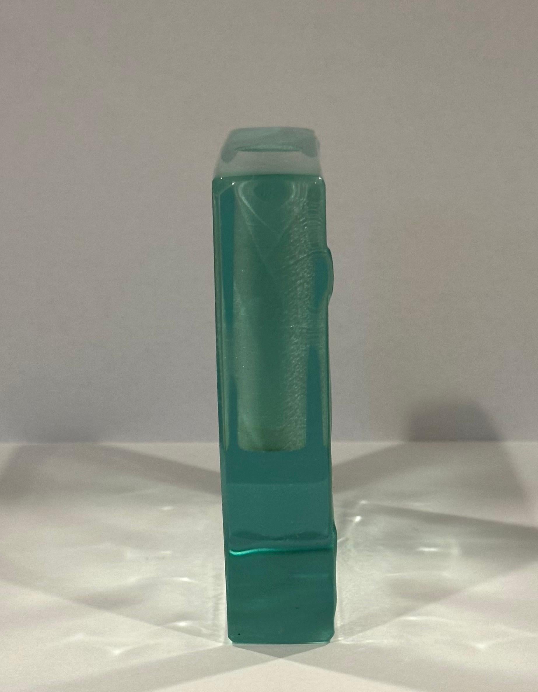 Art Glass Block Bud Vase by Stephen Schlanser For Sale 6
