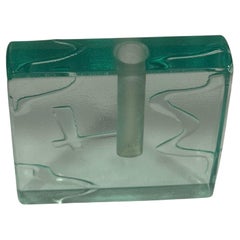 Art Glass Block Bud Vase by Stephen Schlanser