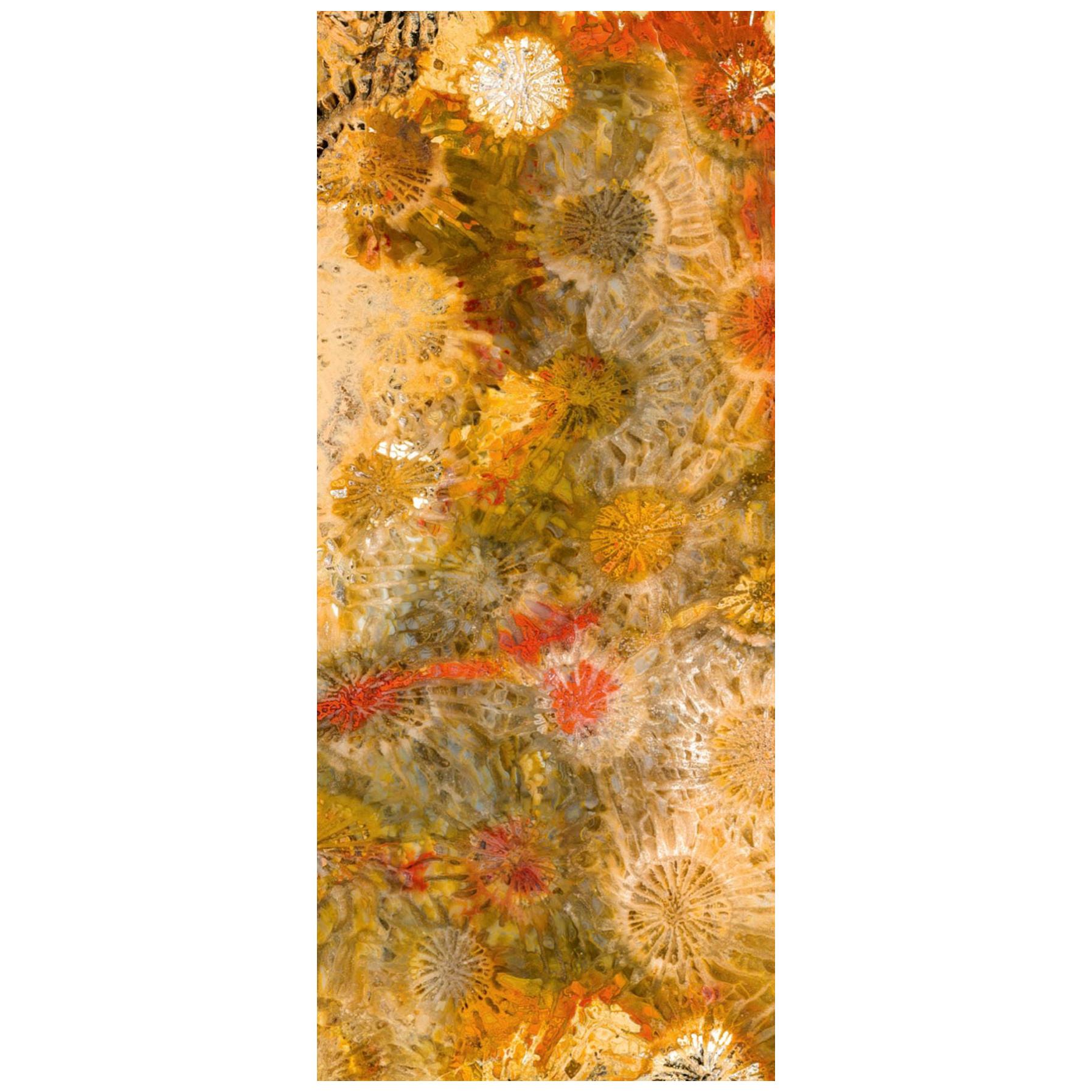 Art Glass Bloomer Decorative Panel for Multiple Uses Dimension Customizable For Sale