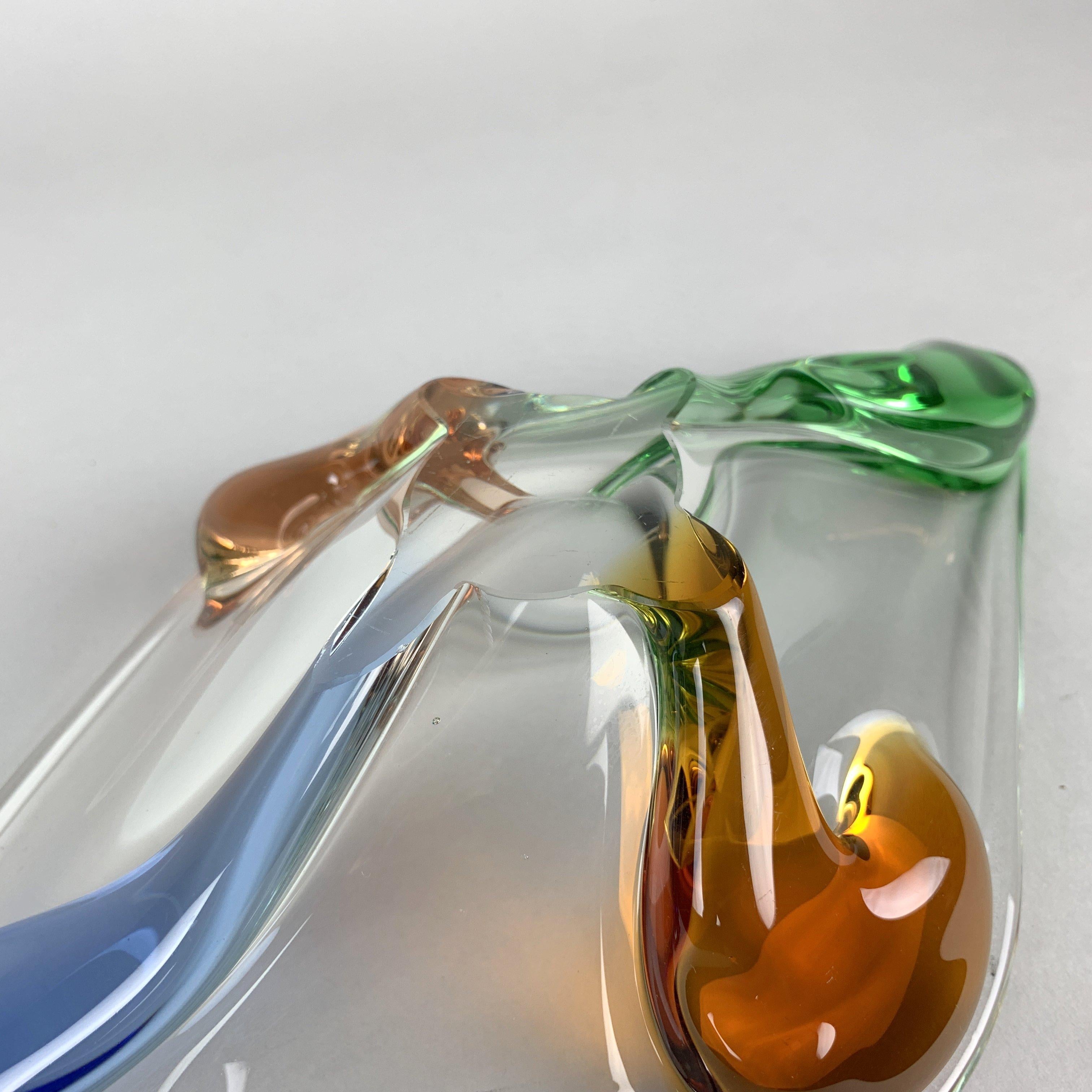 Bol en verre d'art de F. Zemek pour Mstisov Glassworks, collection Rhapsody, années 1950 en vente 1