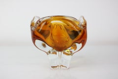 Art Glass Bowl by Josef Hospodka for Chribska Glassworks, 1960s