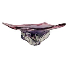 Art Glass Bowl by Josef Hospodka for Chribska Glassworks, 1960's