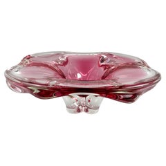 Bol en verre d'art de Josef Hospodka pour Chribska Glassworks, années 1960