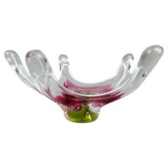 Art Glass Bowl by Josef Hospodka for Chribska Glassworks, 1960's