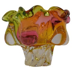 Art Glass Bowl by Josef Hospodka for Glasswork Chribska, 1960s