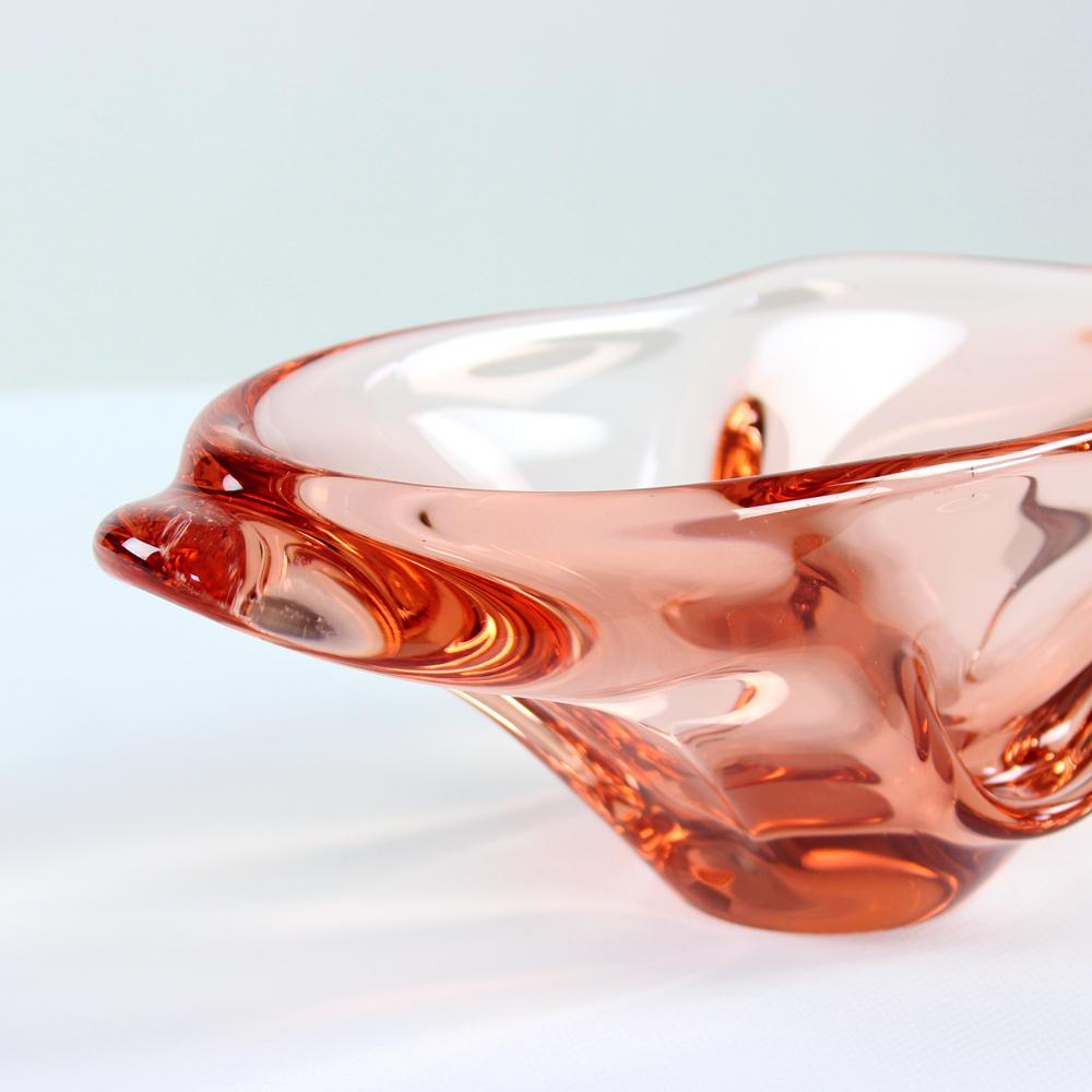 Art Glass Bowl By Josef Hospodka For Sklarny Chribska, 1960s For Sale 4