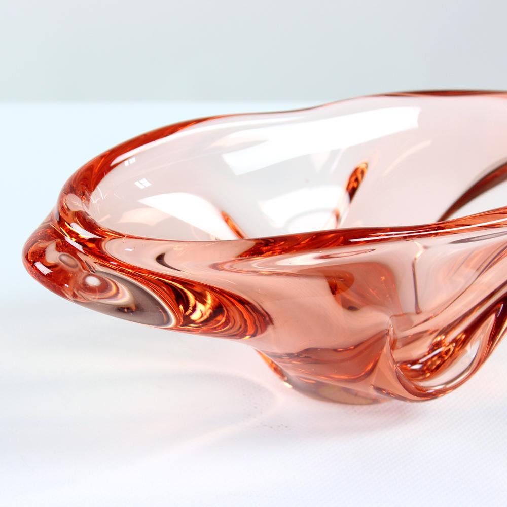 Art Glass Bowl By Josef Hospodka For Sklarny Chribska, 1960s For Sale 2