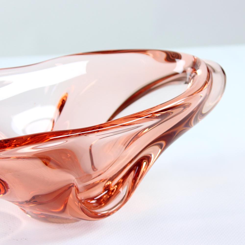 Art Glass Bowl By Josef Hospodka For Sklarny Chribska, 1960s For Sale 3