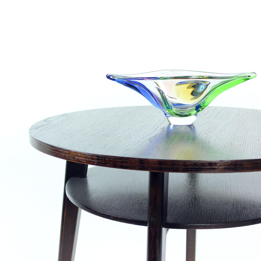 Adam Style Art Glass Bowl, Rhapsody Collection by Frantisek Zemek for Sklarna Mstisov, 1960