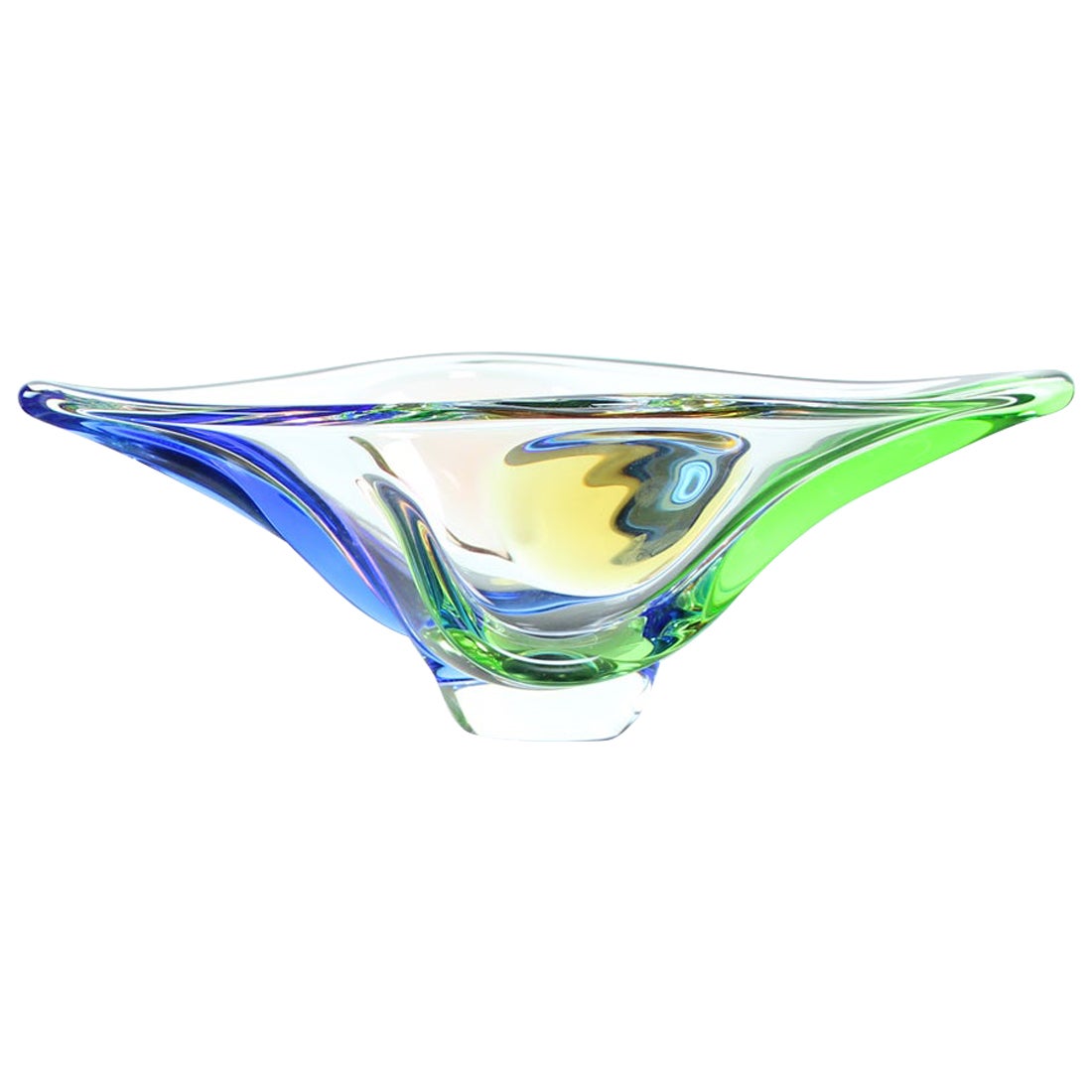 Art Glass Bowl, Rhapsody Collection by Frantisek Zemek for Sklarna Mstisov, 1960