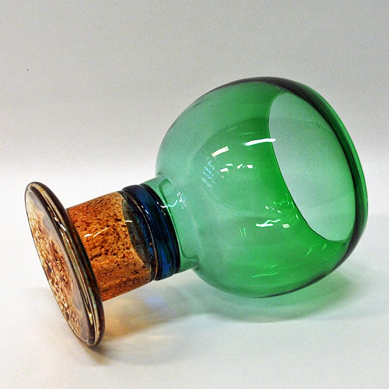 Art Glass Bowl Vase Pookali by Kaj Franck for Nuutajärvi, Finland, 1960s In Good Condition In Stockholm, SE