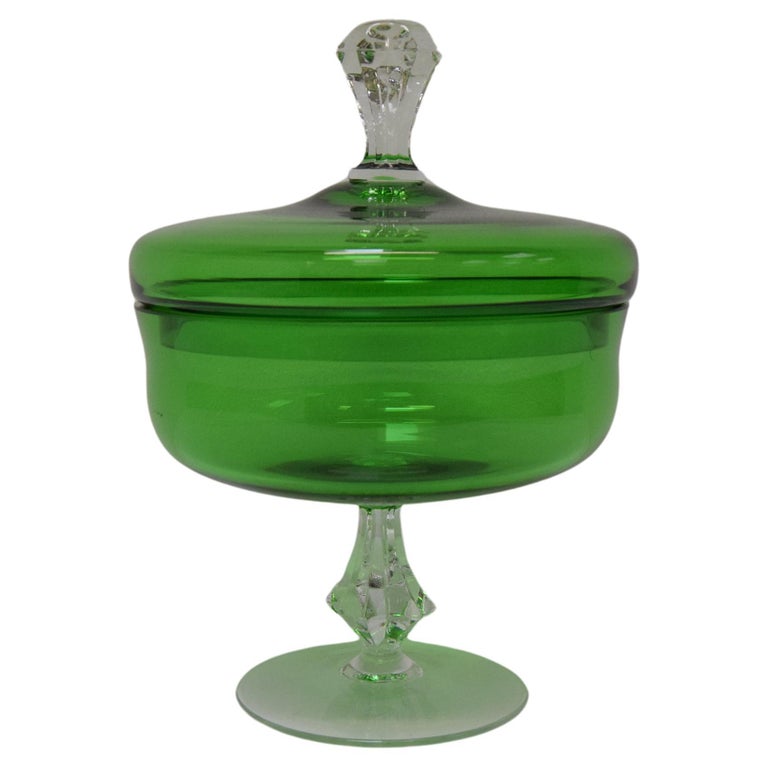 Art Glass Candy Bowl, Glasswork Novy Bor, 1960s For Sale at 1stDibs