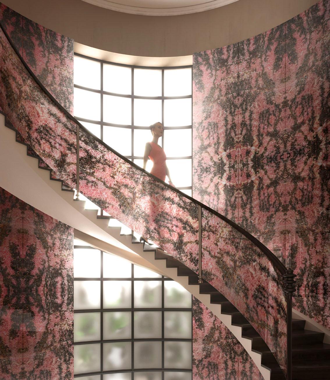 Una combinazione di tecniche e processi speciali ha creato lastre di vetro che catturano la bellezza senza tempo e senza limiti di pietre preziose, rocce laviche e paesaggi da sogno.
Tredici look unici, con venature vorticose o leggere